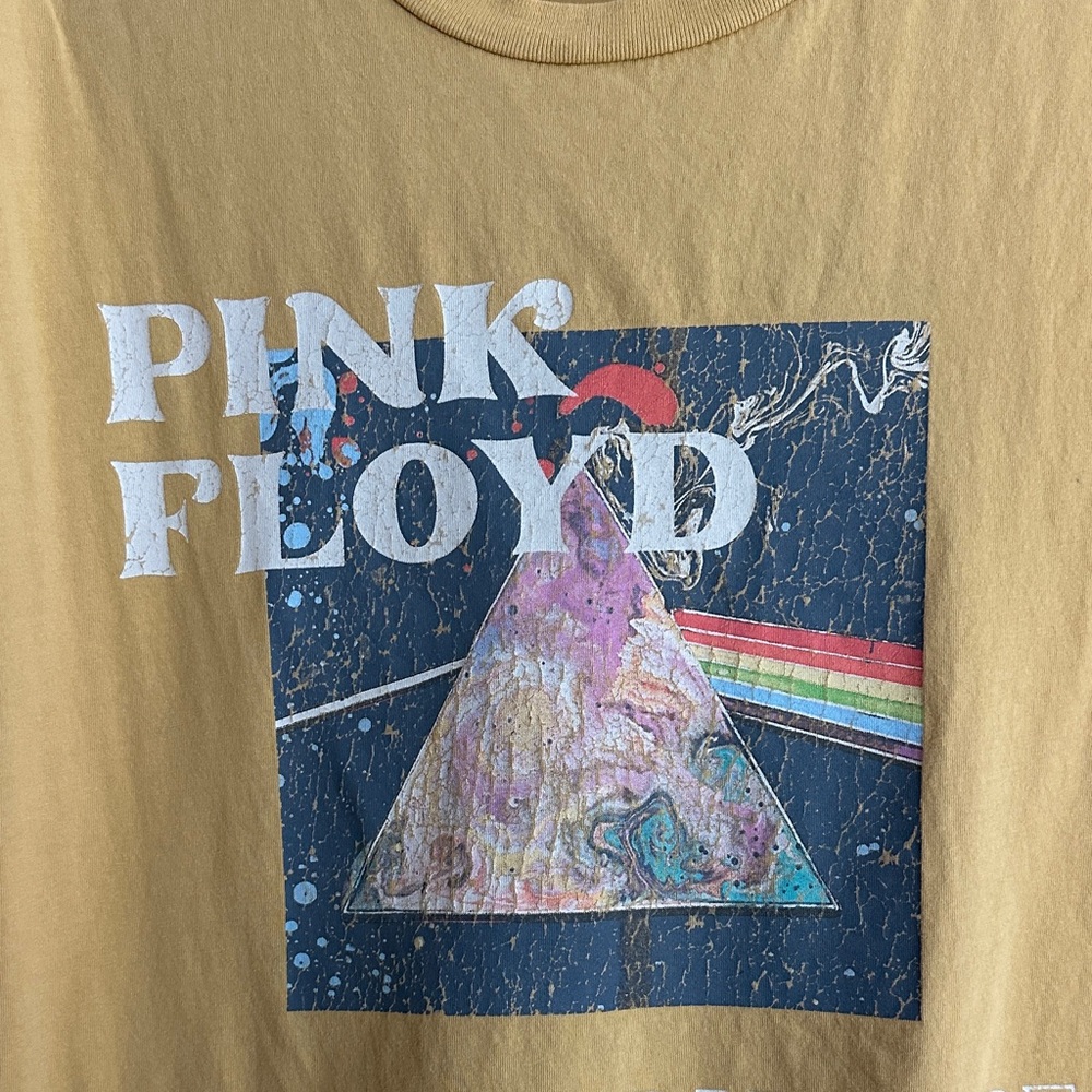Pink Floyd Mustard Yellow Tee - Picture 3 of 4